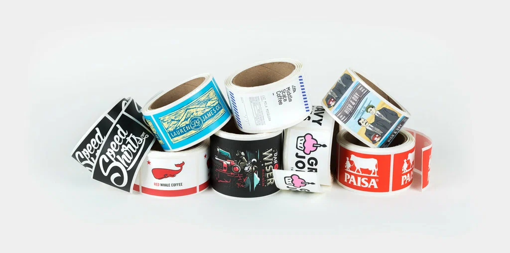 Custom die-cut roll labels