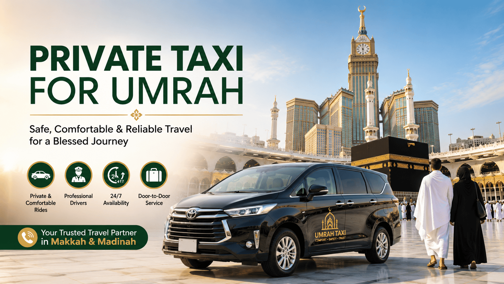 Taxi Cab Service for Umrah Pilgrims